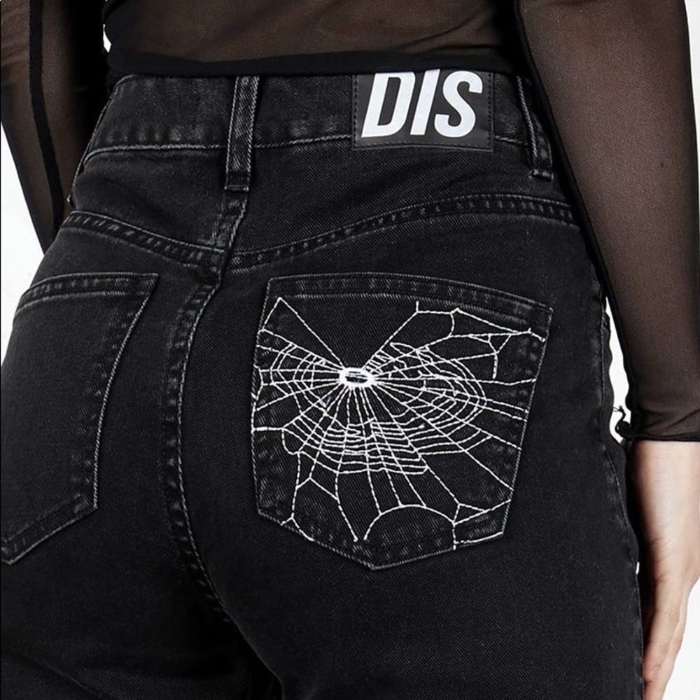 Disturbia Willow jeans 90s style goth grunge high wasted